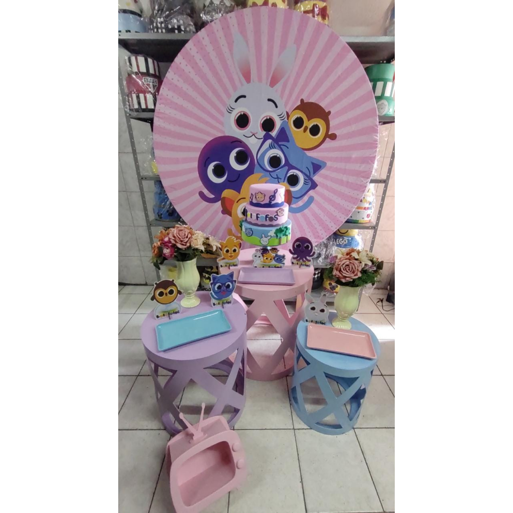 decoração bolofofos simples feminina