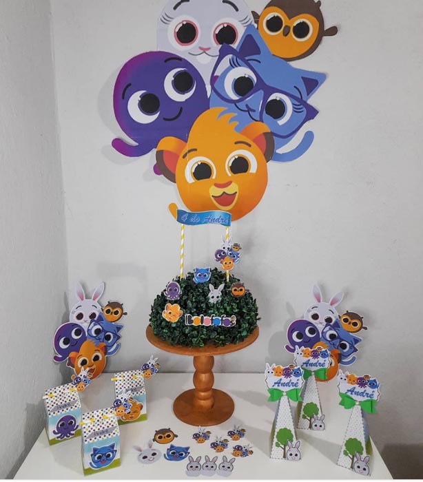 decoração bolofofos para menina