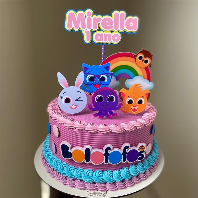 decoração bolofofos para menina