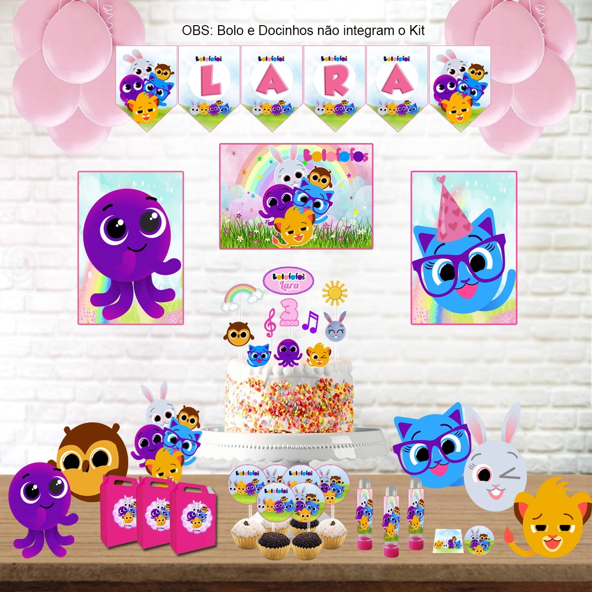 ideias decoração bolofofos