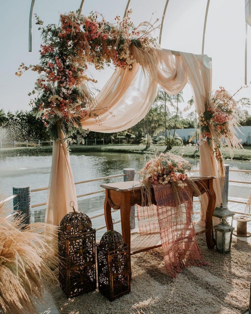 ideias decoração casamento rústico