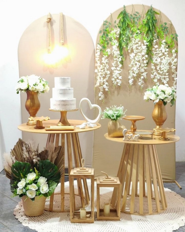 ideias de decoração casamento civil simples rústico