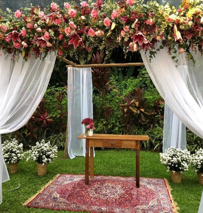 quanto custa decoração casamento civil rústico simples