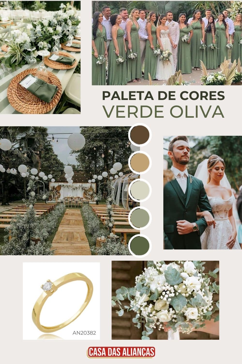 evitar erros decoração casamento verde oliva dourado