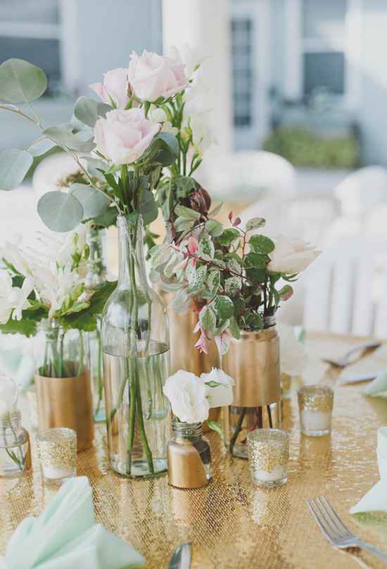 custo decoração casamento verde oliva dourado