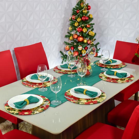 decoração ceia natal simples barata