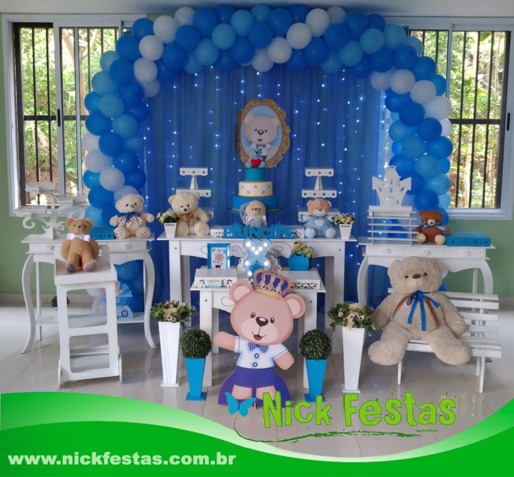 decoração chá de bebê menino barato