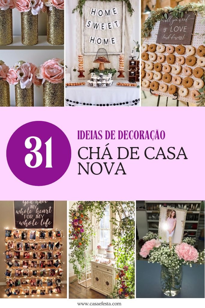 cha casa nova vs cha panela decoração
