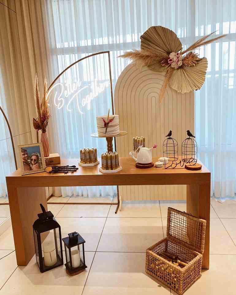 cha casa nova vs cha panela decoração