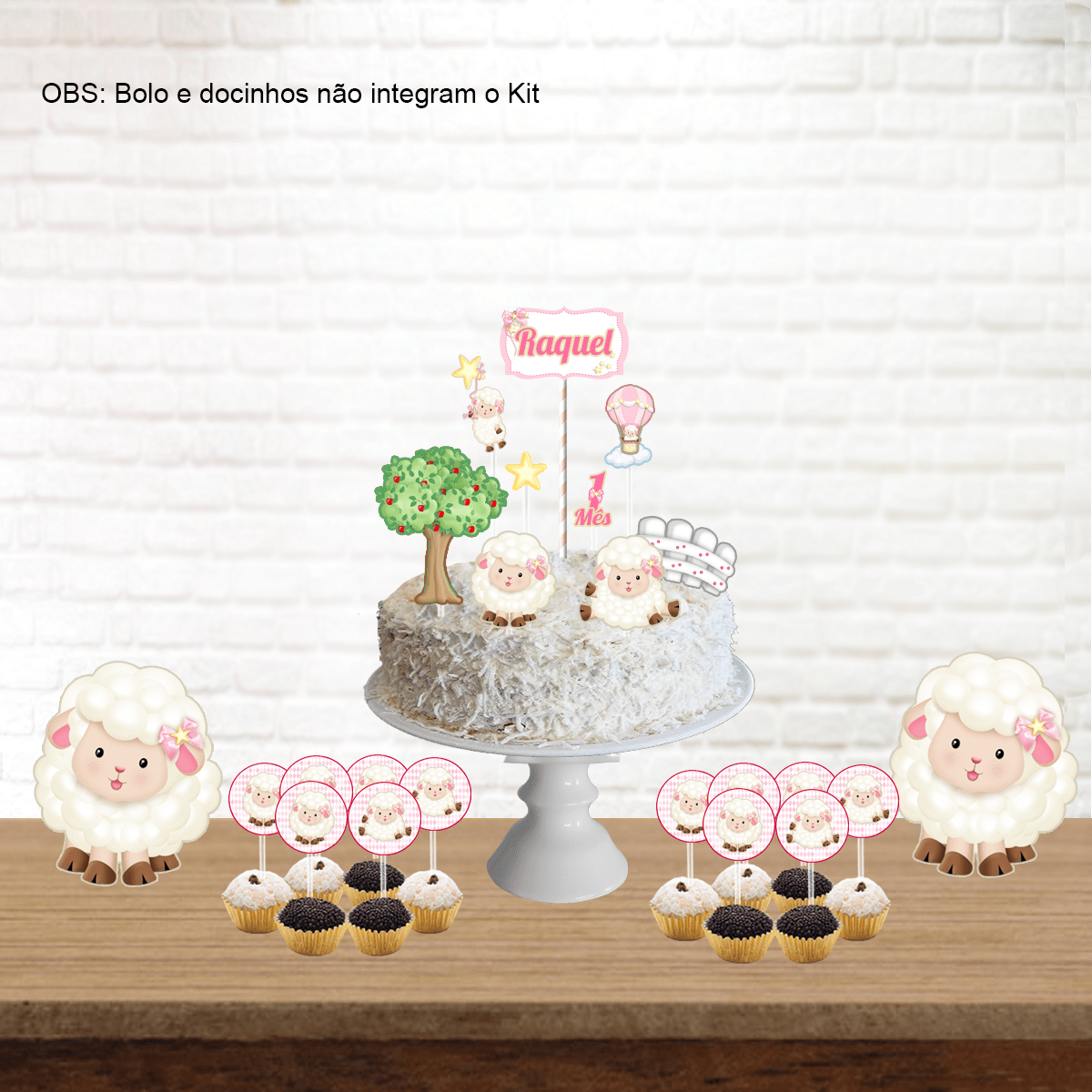 como fazer painel de algodão para chá de bebê ovelha