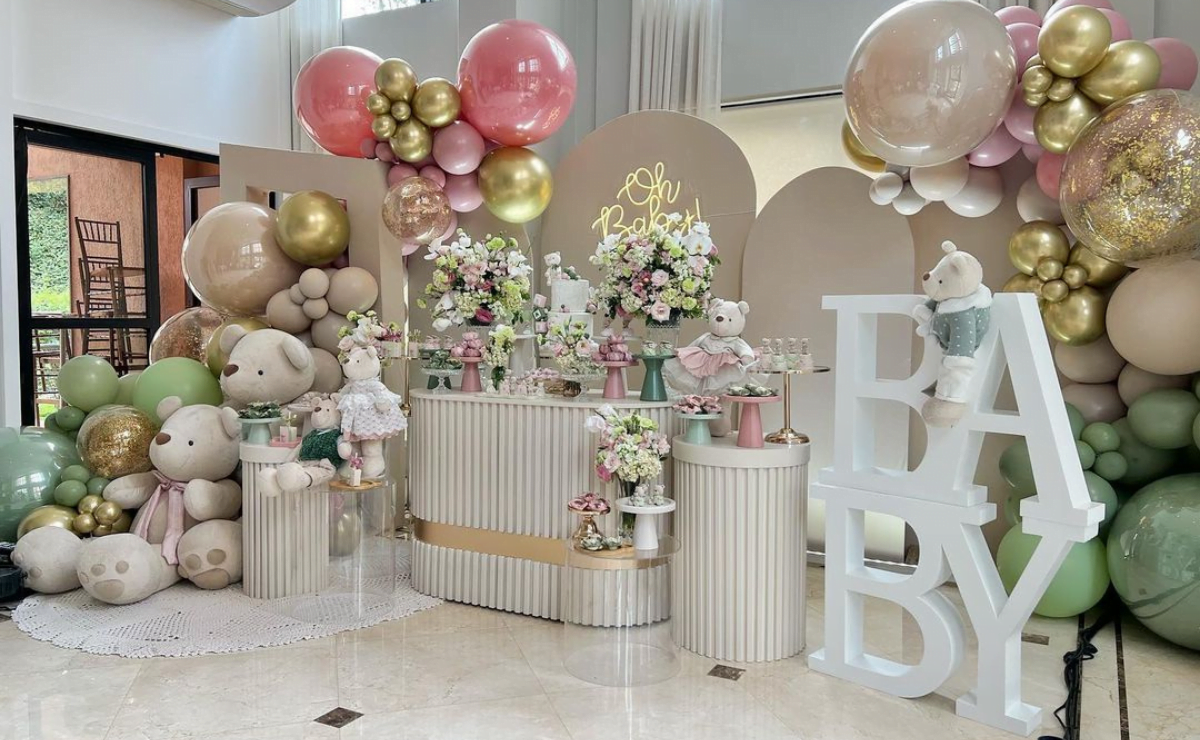 decoracao cha de bebe para meninas