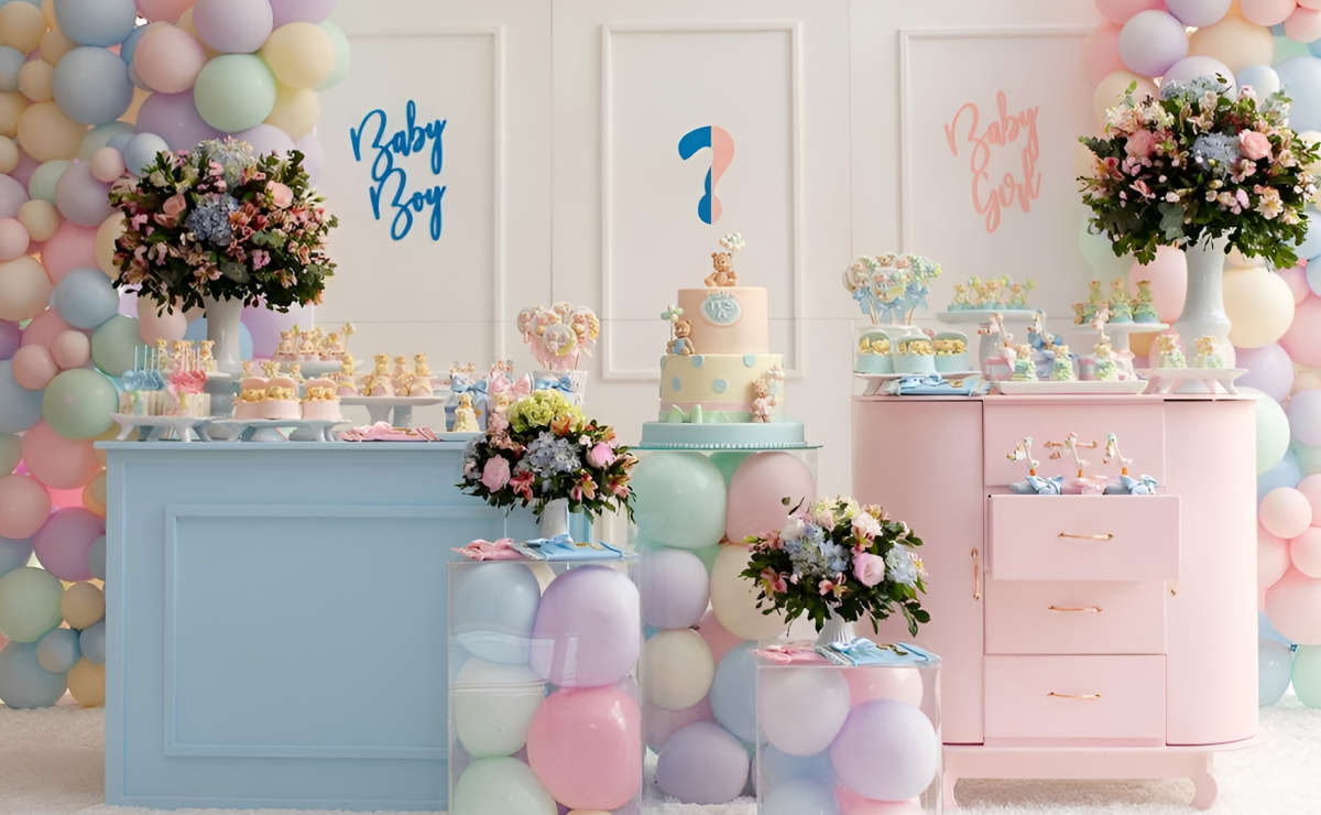 decoracao cha de bebe para meninas