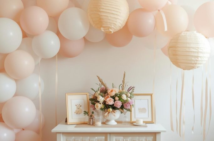 como economizar na decoracao cha de bebe