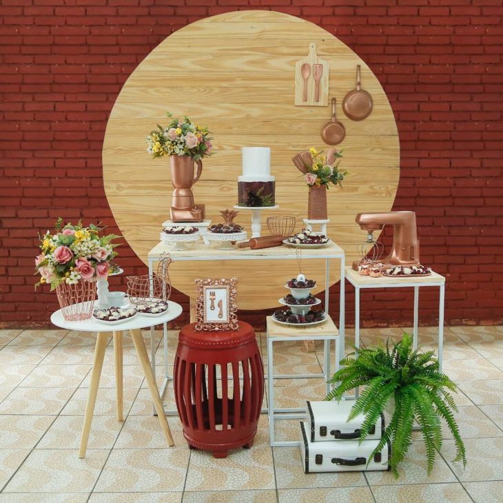 decoração chá de casa nova rústico vs moderno