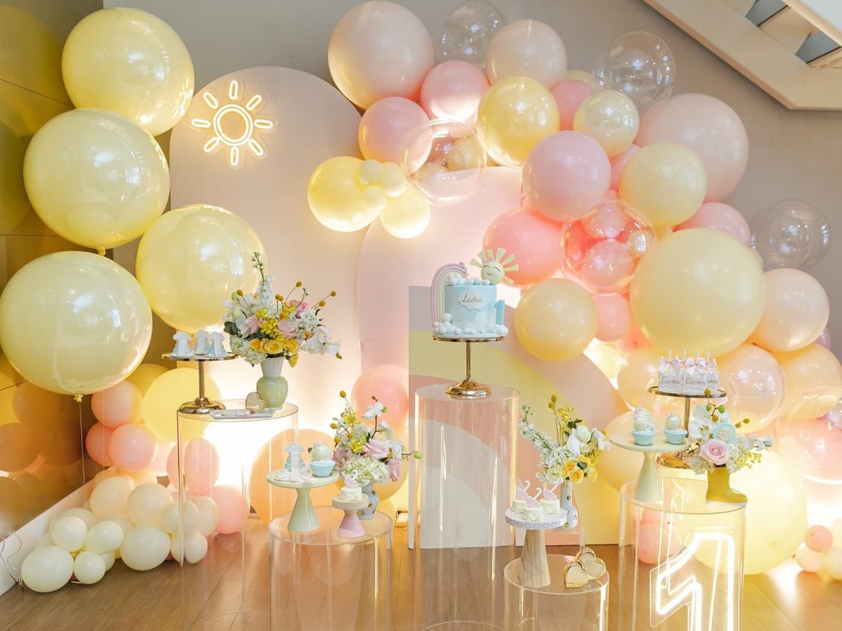 ideias de temas para decoração de chá de fralda de menina