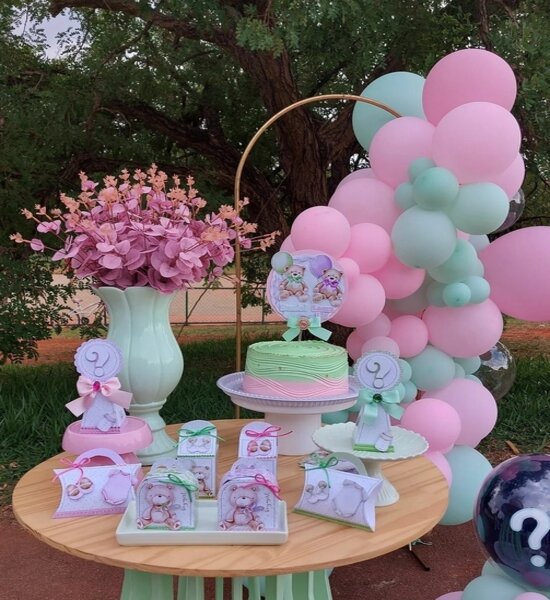 decoração cha revelação faça você mesmo