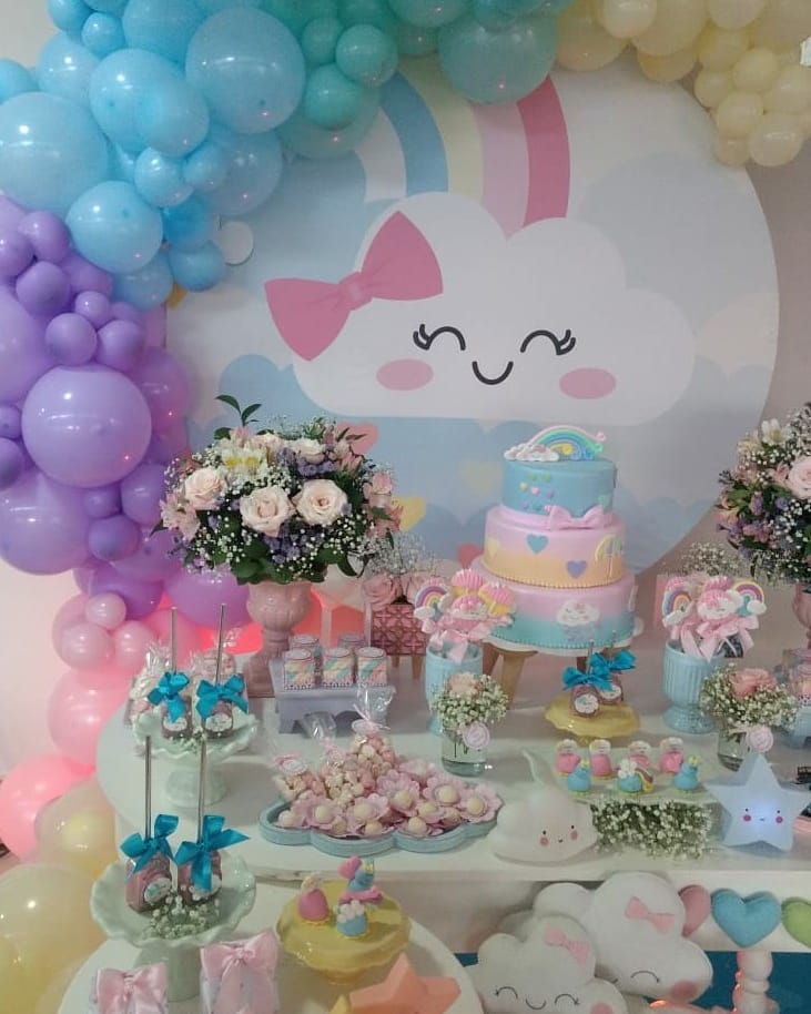 decoração chuva de amor faça você mesmo