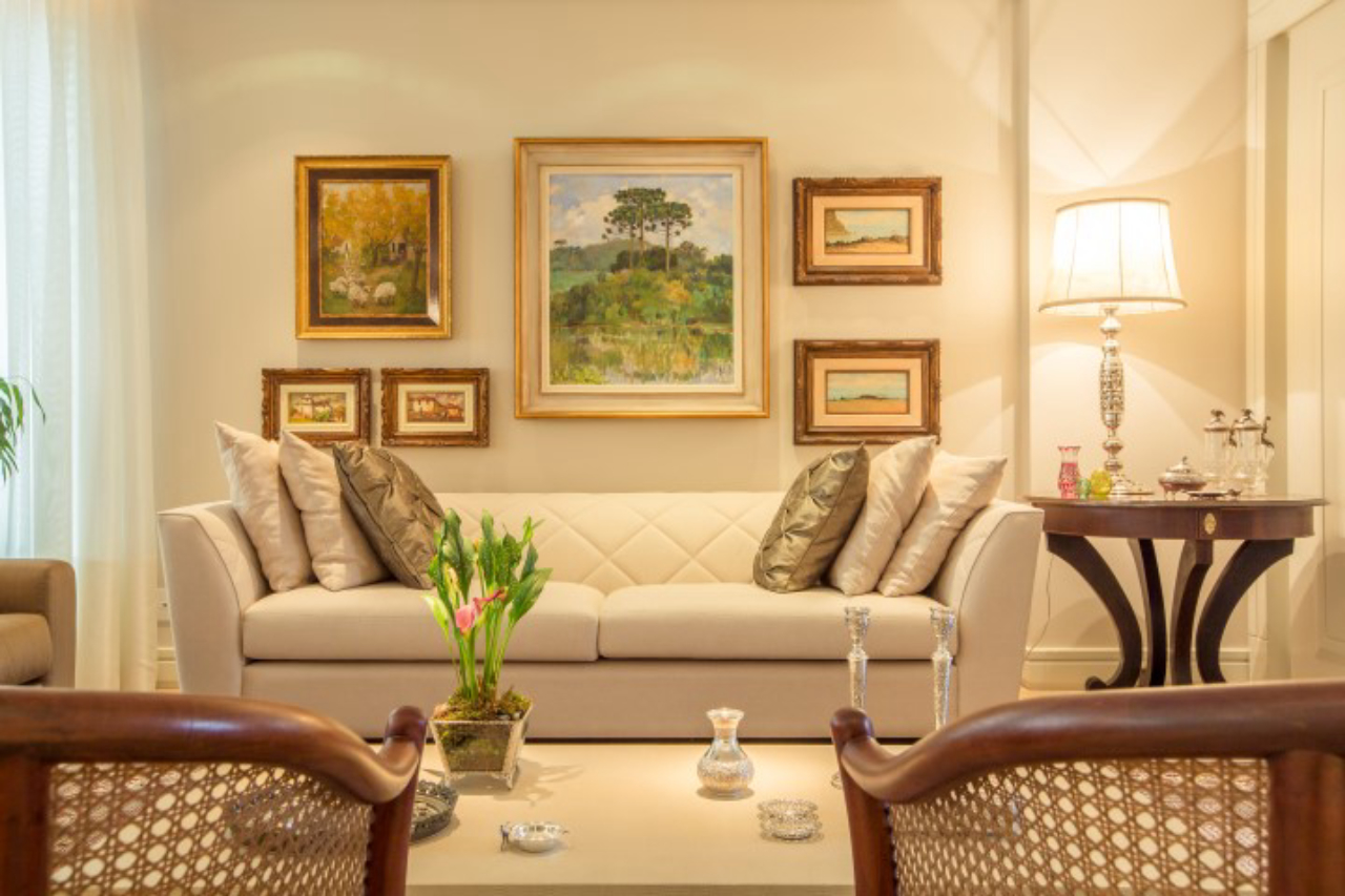 diferença decoração clássica e neoclássica sala