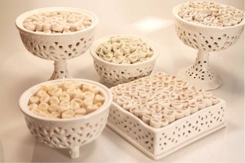 bala de coco vs pirulito decoração festa