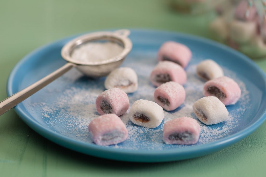 decoração com bala de coco