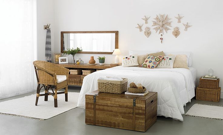 baú madeira versus outros materiais decoração