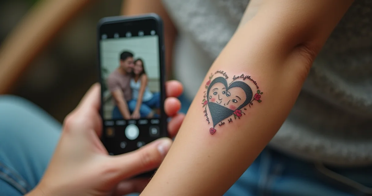 decoração com coração