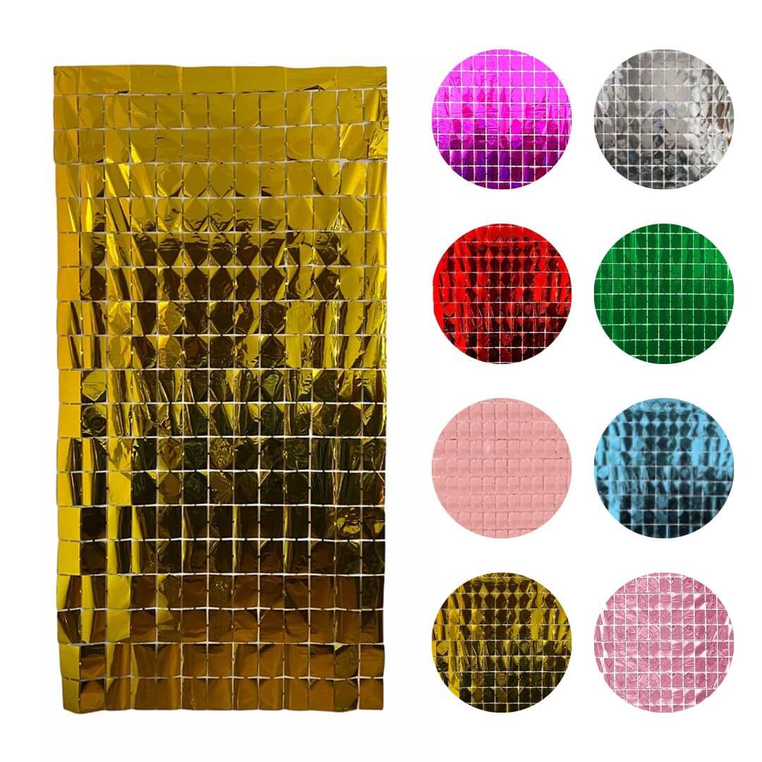 ideias de cortina para festa de aniversário simples