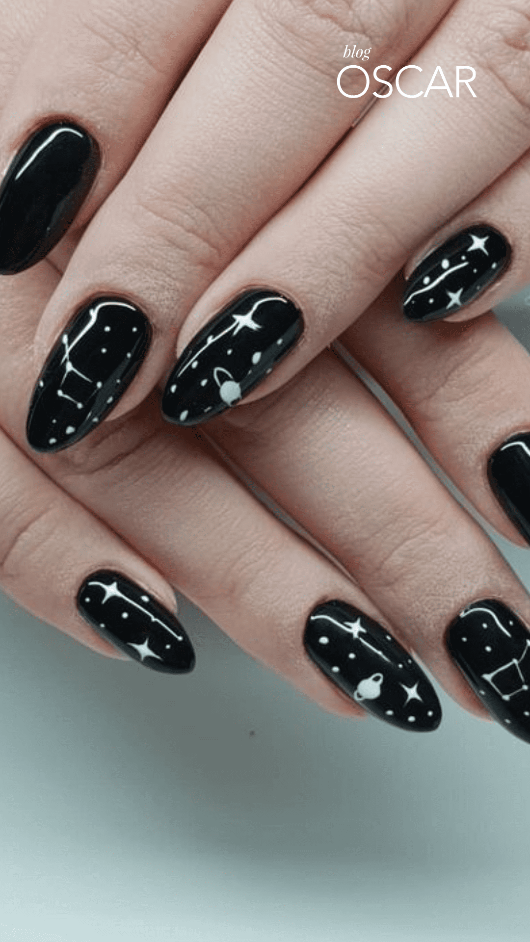 decoração com esmalte preto