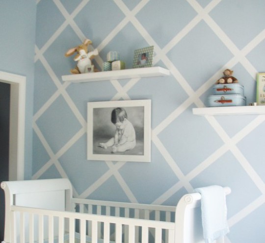 ideias de decoração de parede com fita crepe