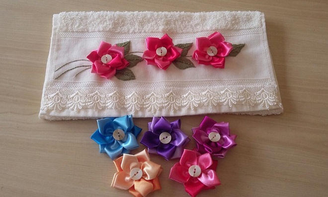 decoração com fitas de cetim