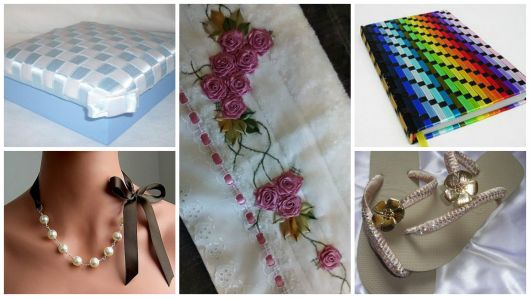 ideias criativas decoração fitas cetim casa festa