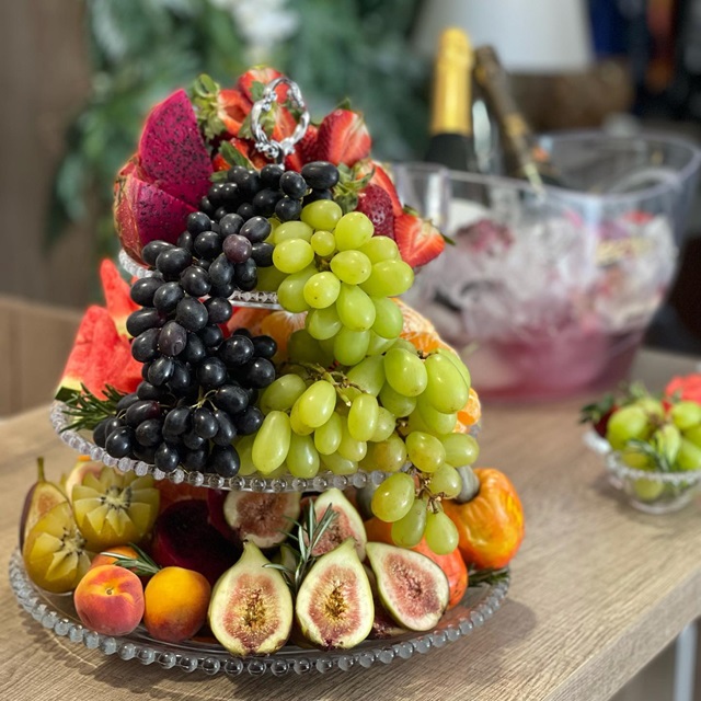 decoração com frutas para ano novo