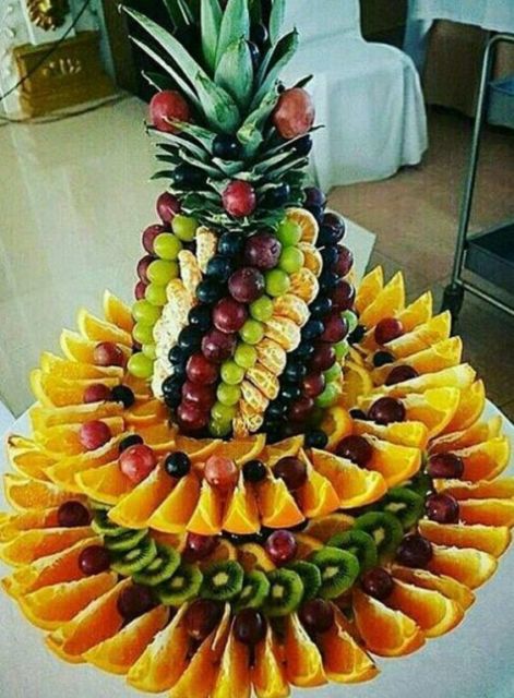 ideias criativas decoração frutas ano novo