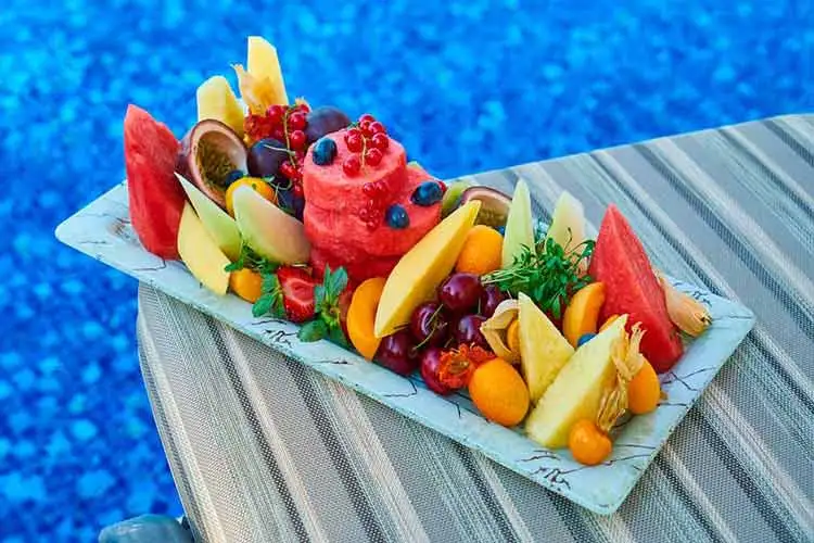 decoração frutas ano novo barata e elegante