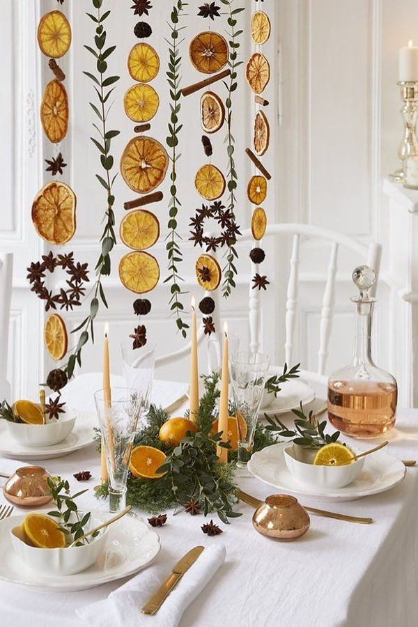 ideias criativas decoração frutas ano novo