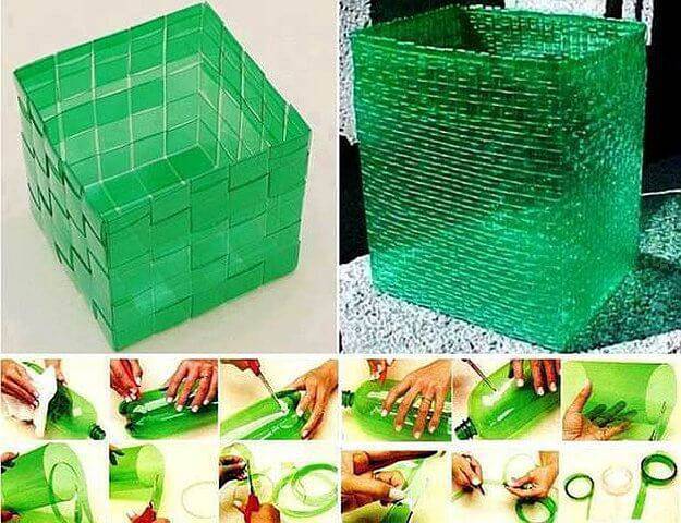 ideias criativas com garrafa pet