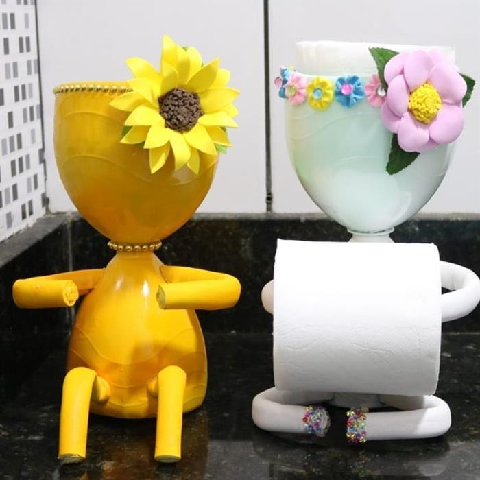 diy decoração garrafa pet