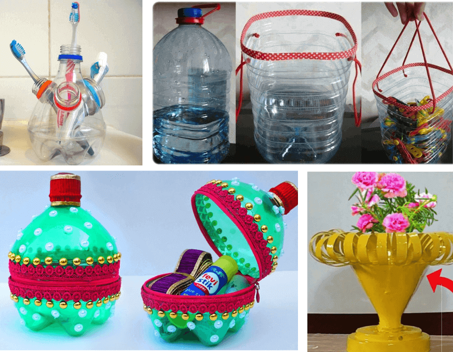 reciclagem de garrafa pet para decoração