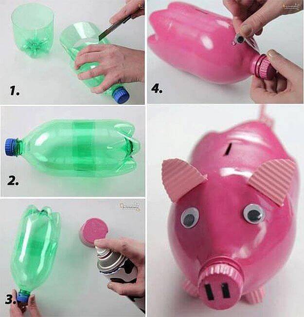 upcycling com garrafas plásticas