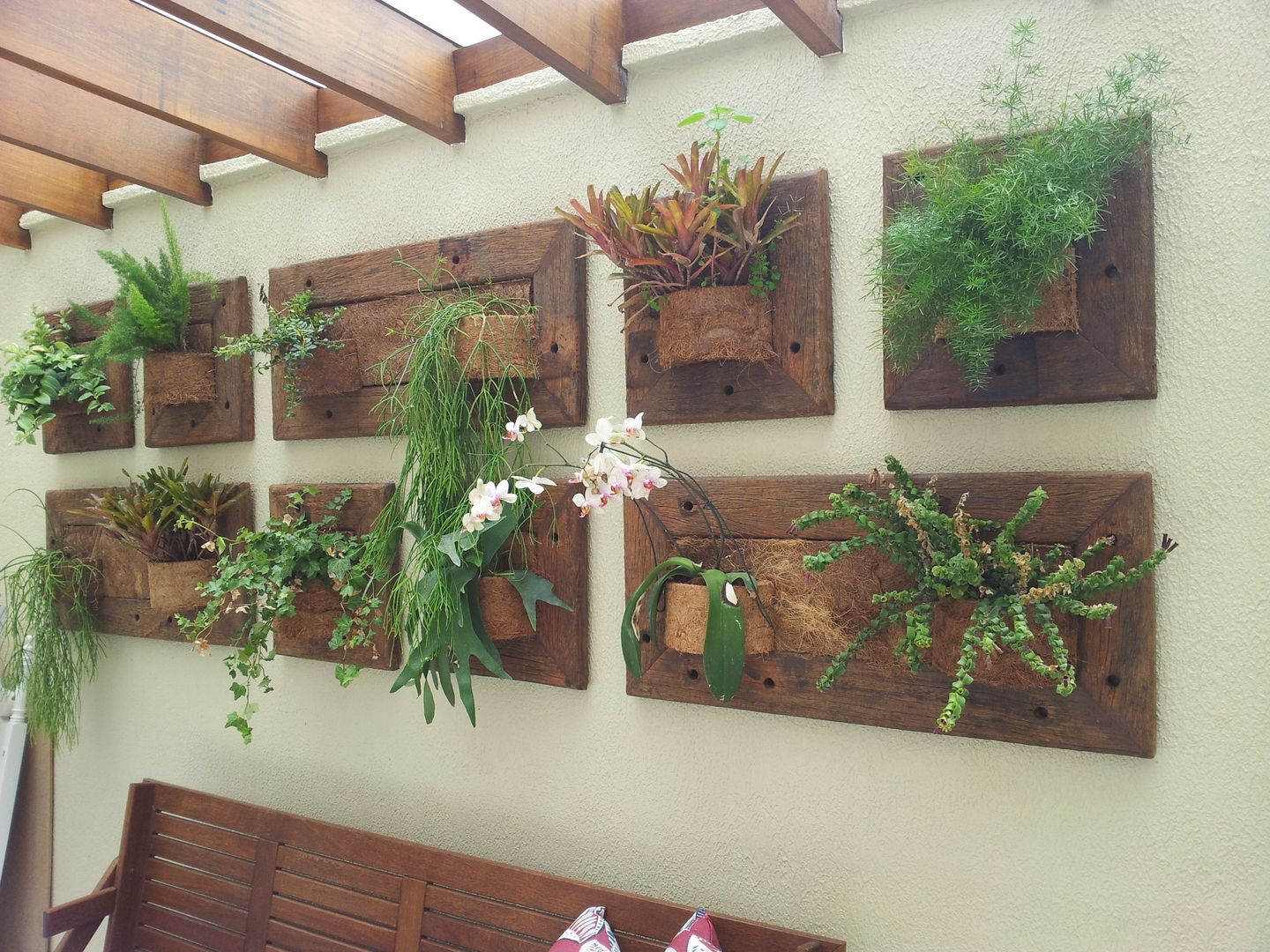 decoração com jardim vertical