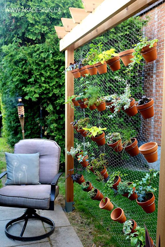 decoração com jardim vertical
