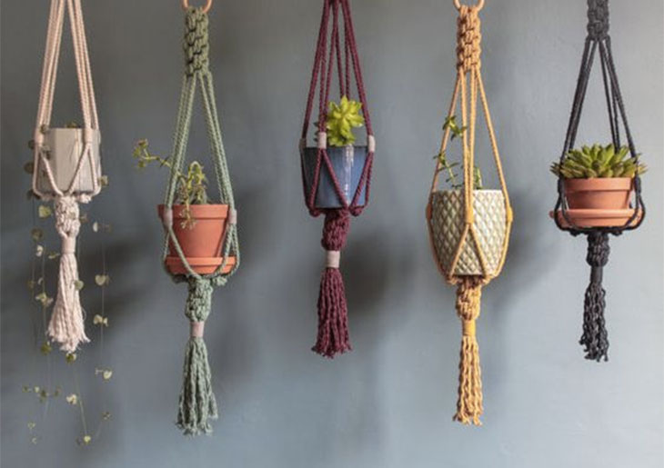 Decoração com macramê: tutoriais e inspirações