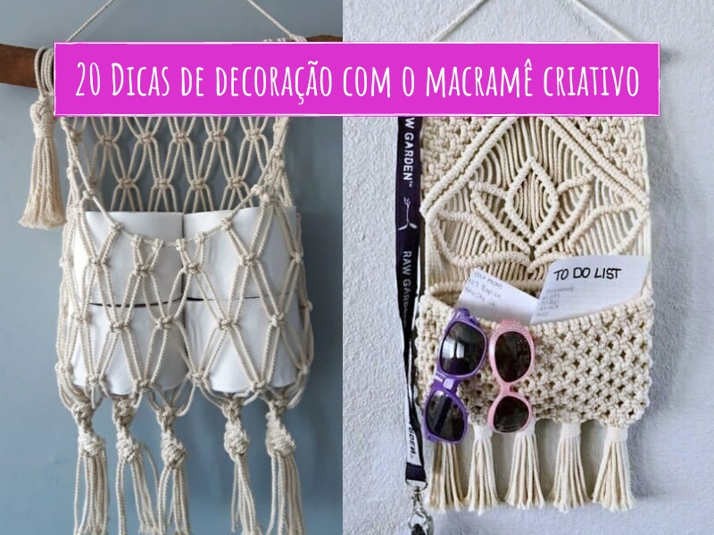 Decoração com macramê: tutoriais e inspirações