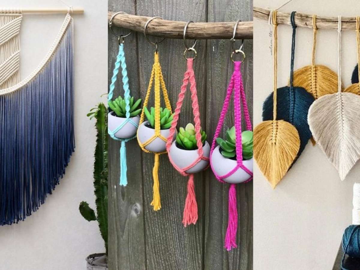 Decoração com macramê: tutoriais e inspirações