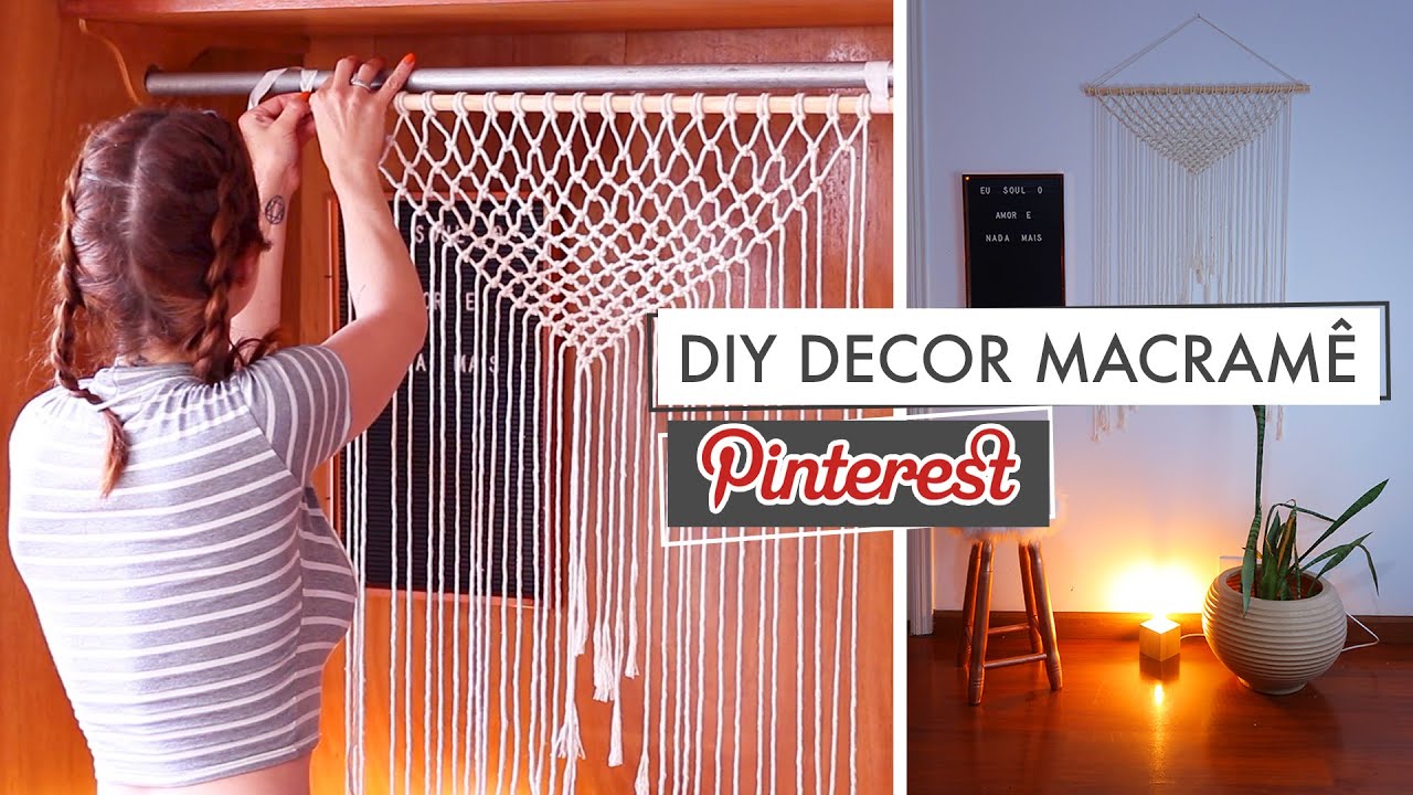 Decoração com macramê: tutoriais e inspirações