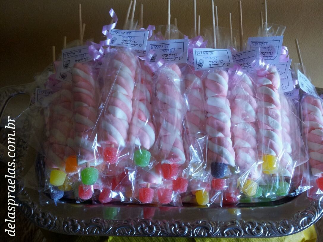 como evitar marshmallow grudar no palito e deformar