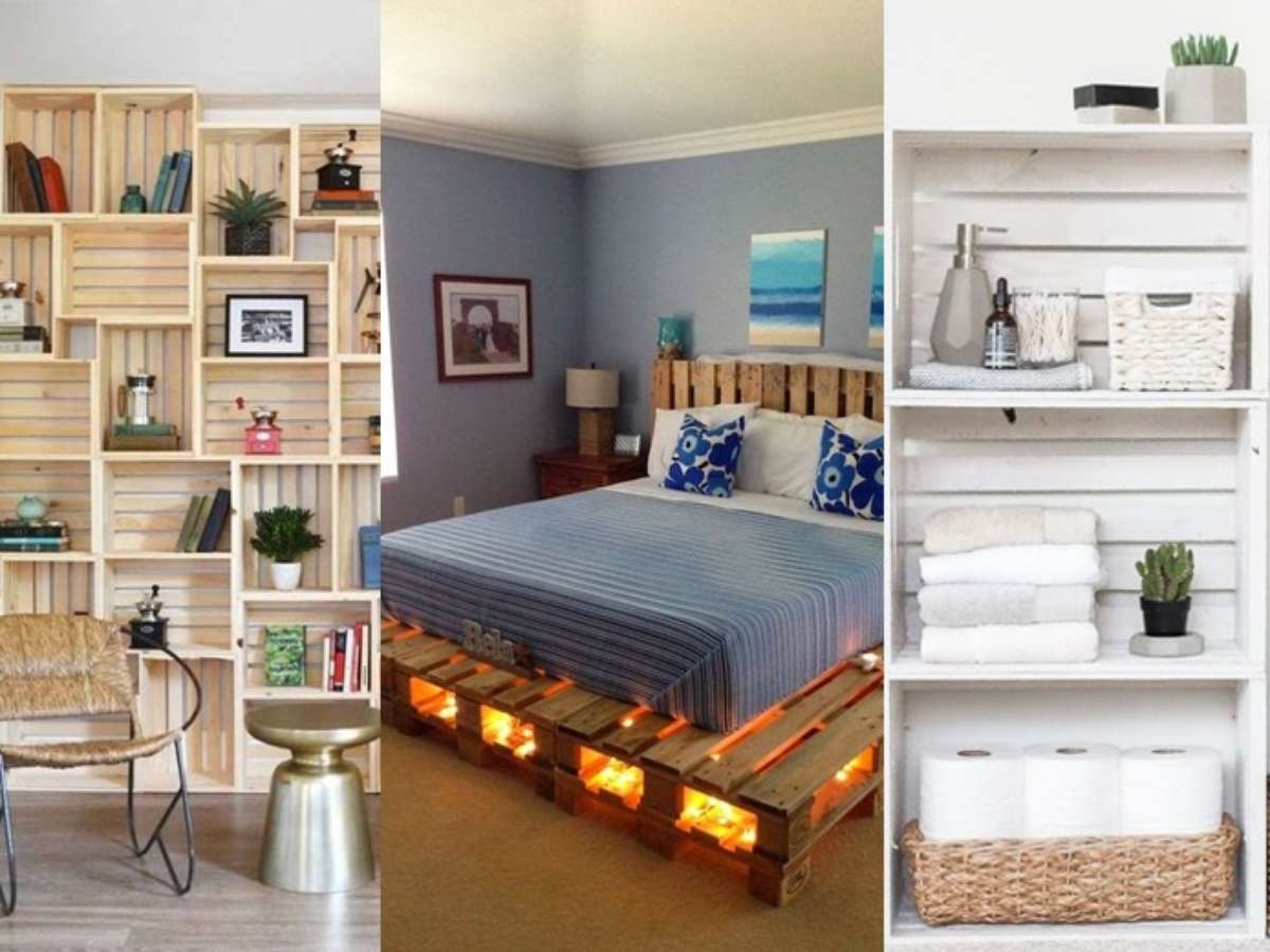 decoração com pallet para sala