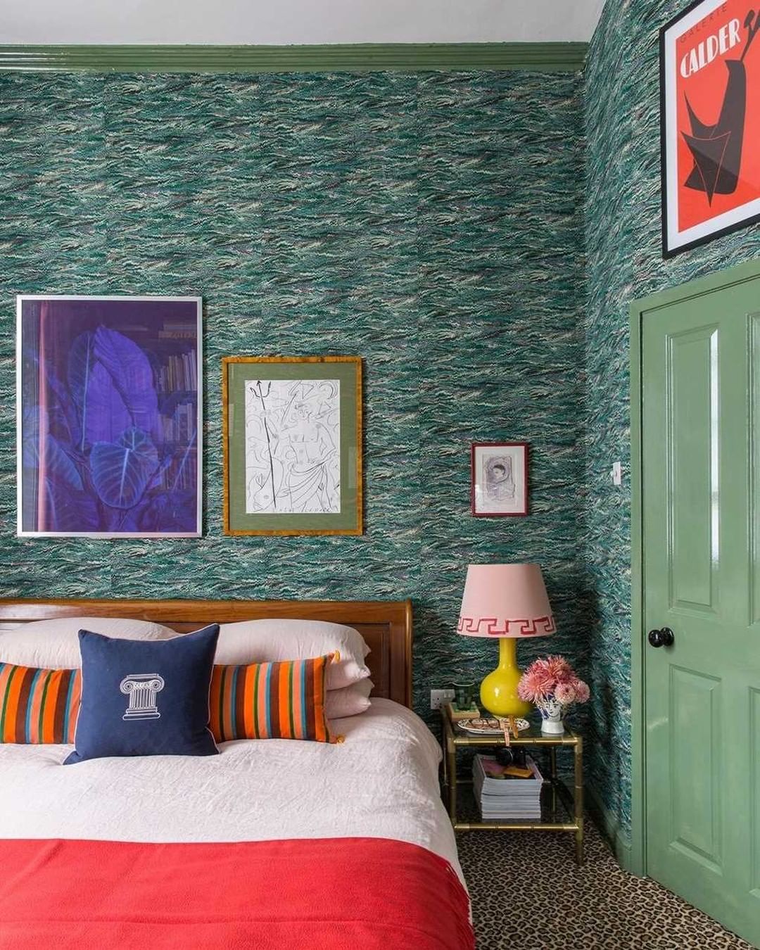 decoração com papel de parede quarto