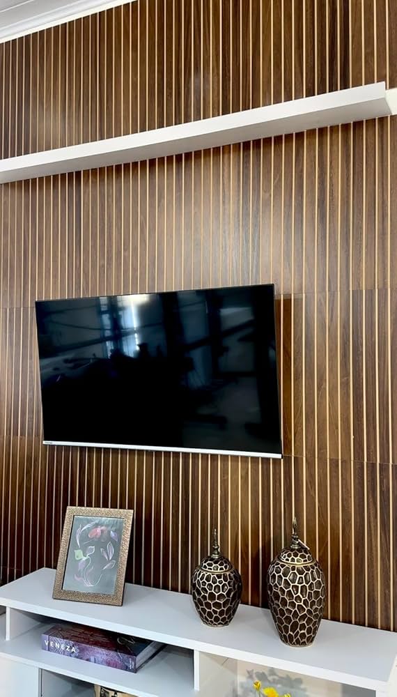 decoração com placa ripada