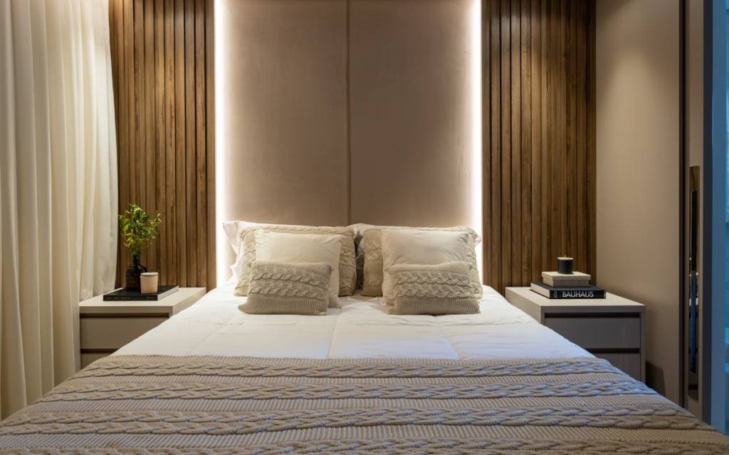 decoração com placa ripada